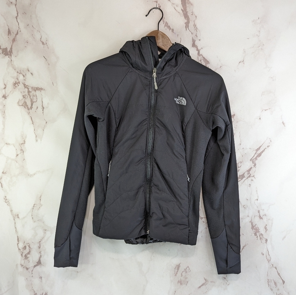 The North Face Jacket Womens XS Black Pitaya Hooded Fleece Synthetic Puffer